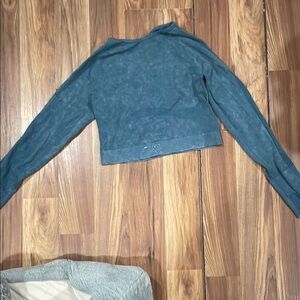 Women's Blue Long Sleeve Top